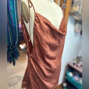 Free people Hattie silky tie top/dress